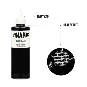 Dynamic Tattoo Ink Black - 8 oz. Bottle