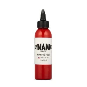 Dynamic Tattoo Ink Fire Red – 4 oz. Bottle