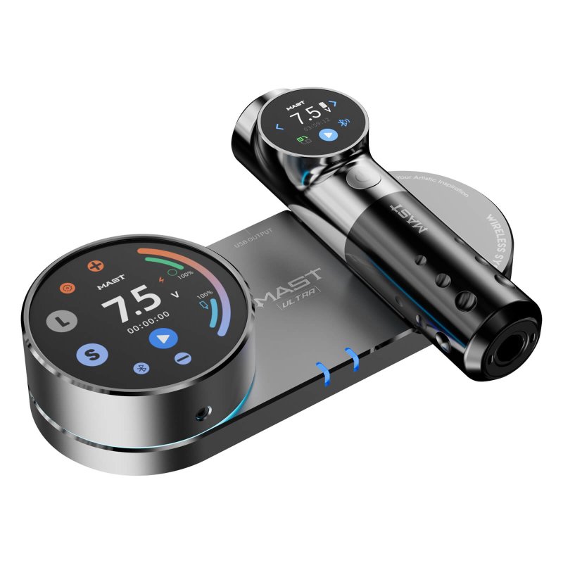 Vlad Blad Shader Tattoo Machines Mast Archer Wireless Tattoo Machine Rotary Pen - 2000mAh Battery, Liner &amp; Shader Gun Mast Fold Pro 2