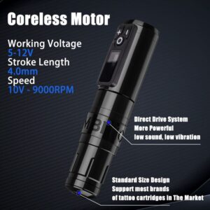 Ambition Storm Wand Wireless Tattoo Pen Machine Coreless DC Motor435