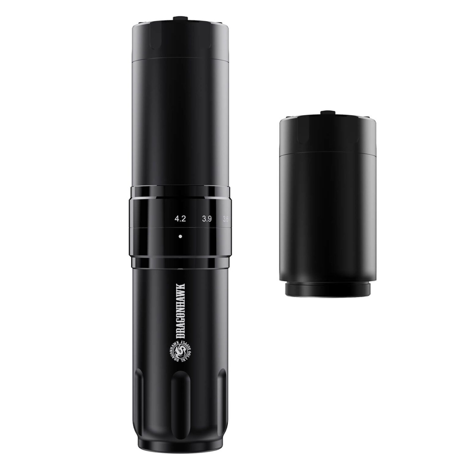 Dragonhawk Wireless Tattoo Pen Machine 7 Strokes Length | L2 Pro 2 Batteries